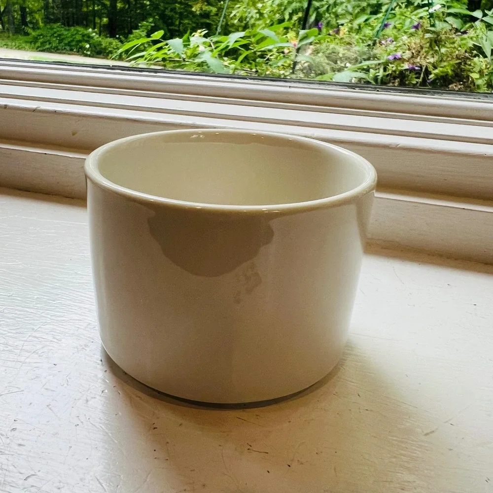Thank You For Helping Me Grow Small Ceramic Planter Pot White Black Script